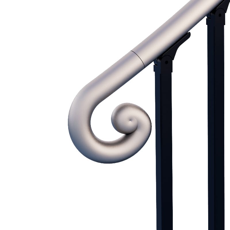 1-1/4" ALUMINUM SCROLL ENDS