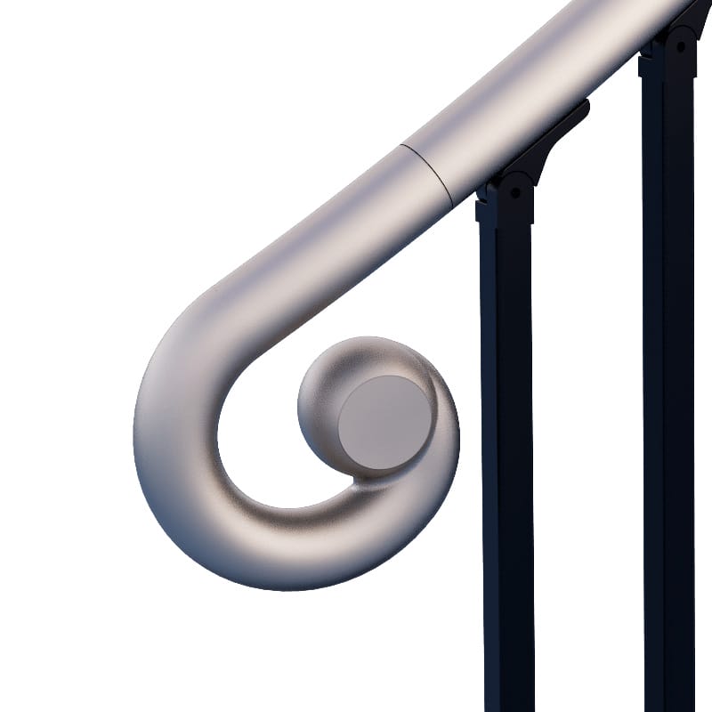 1-1/2" ALUMINUM SCROLL ENDS