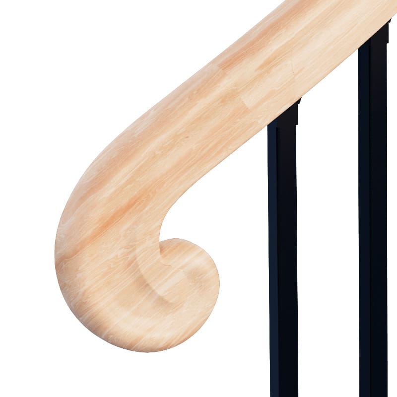 WOOD SCROLL ENDS