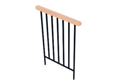 Landing railing top caps Landing railing top caps